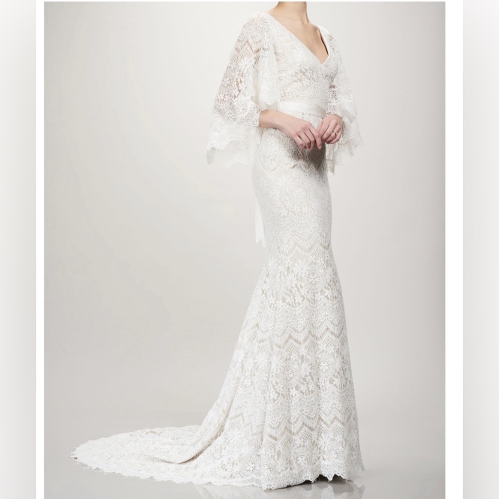 New! Theia Sandy lace wedding dress size 12